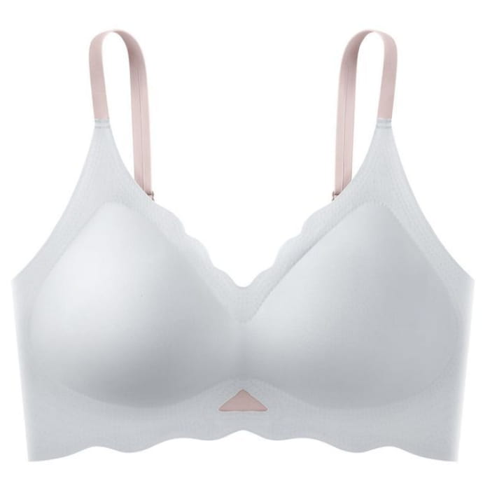 Seamless Wireless Bra - Light Blue / S