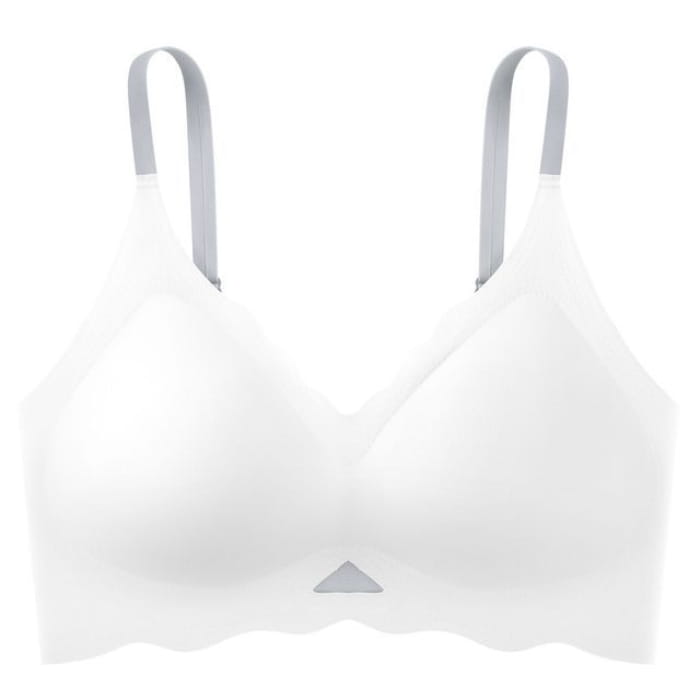 Seamless Wireless Bra - White / S