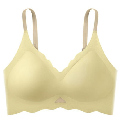 Seamless Wireless Bra - Yellow / S