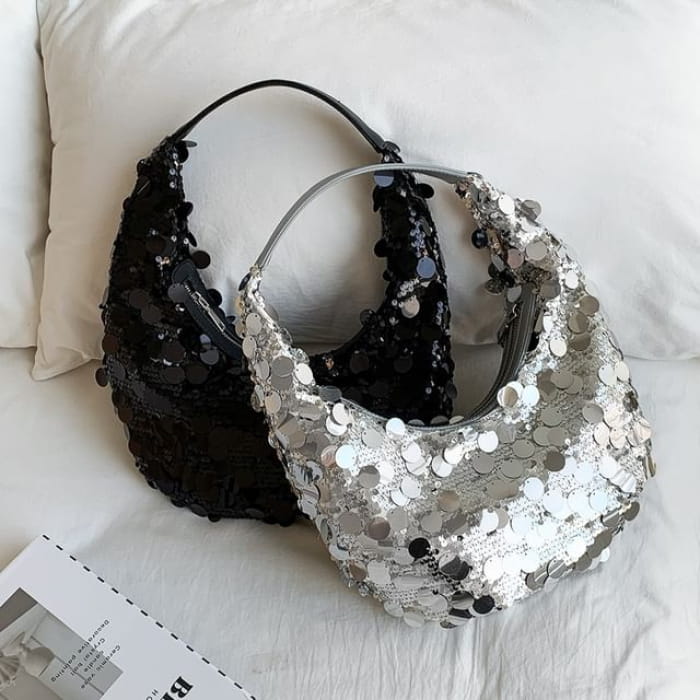 Sequin Hobo Bag