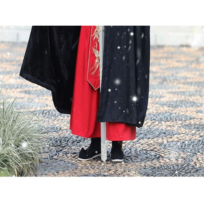 Set: Embroidered Hanfu Top + Skirt