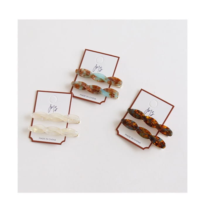 Set of 2: Acetate Hair Clip