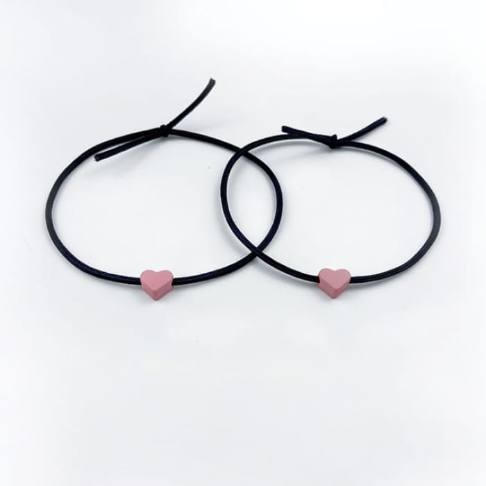 Set of 2: Heart Hair Tie - Accessories