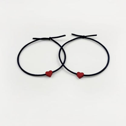 Set of 2: Heart Hair Tie - Accessories