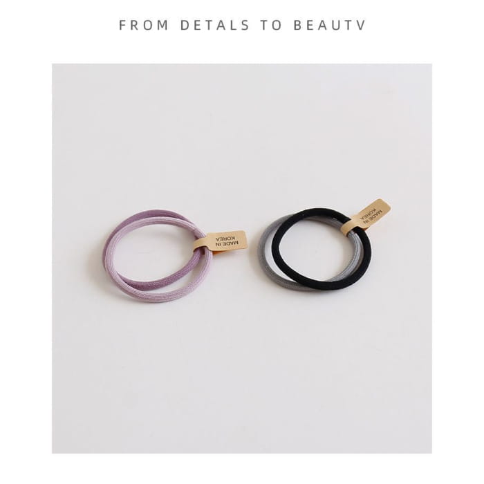 Set of 2: Plain Hair Tie