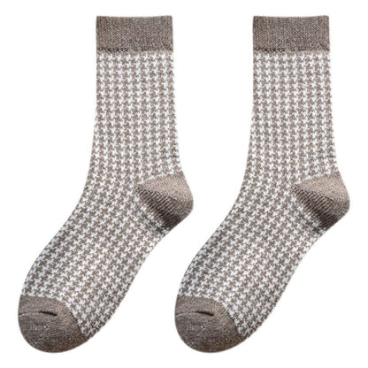 Set of 3 Pairs: Houndstooth Socks