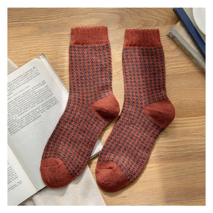 Set of 3 Pairs: Houndstooth Socks