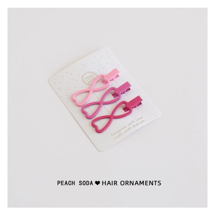 Set of 3: Plain Hair Clip