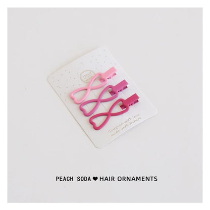 Set of 3: Plain Hair Clip