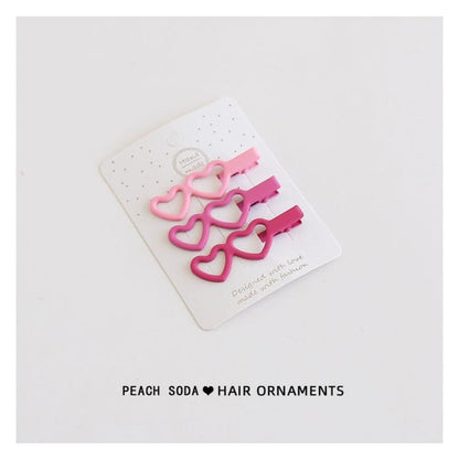 Set of 3: Plain Hair Clip