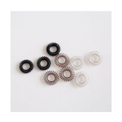 Set of 9: Coil Hair Tie (various designs)