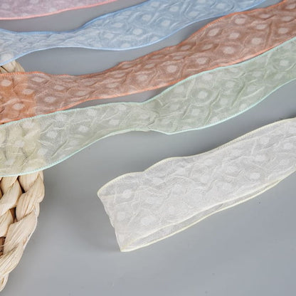 Sheer Dot Organza Ribbon Shoelaces