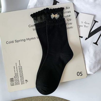 Short Socks (Various Designs) - 05 - Black / One Size