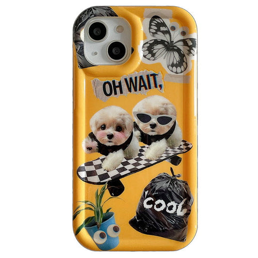 Skating Puppy iPhone Case - IPhone