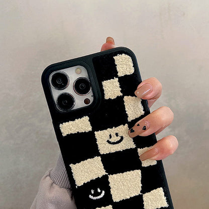 Smile Checker Fuzzy iPhone Case - IPhone