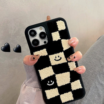 Smile Checker Fuzzy iPhone Case - IPhone