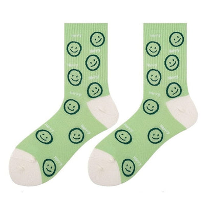 Smile Funky Socks - Green