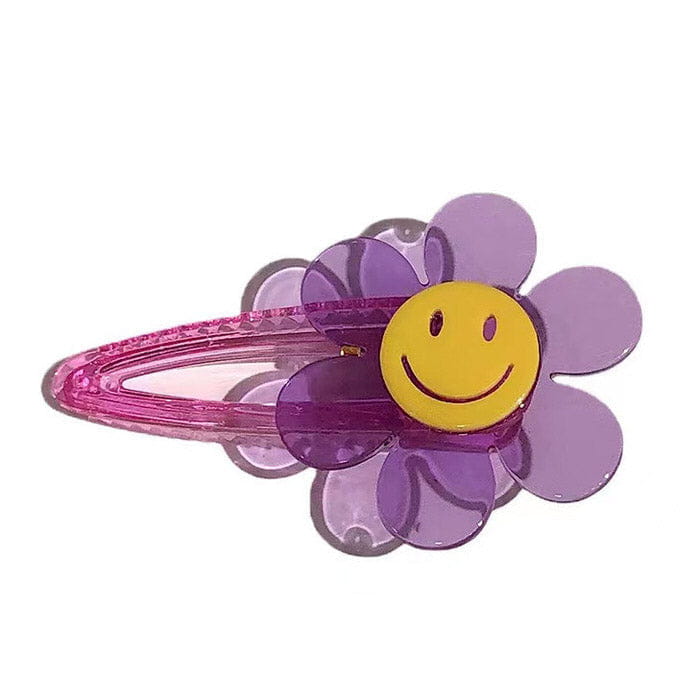 Smile Pretty Flowers Hair Clip - Other