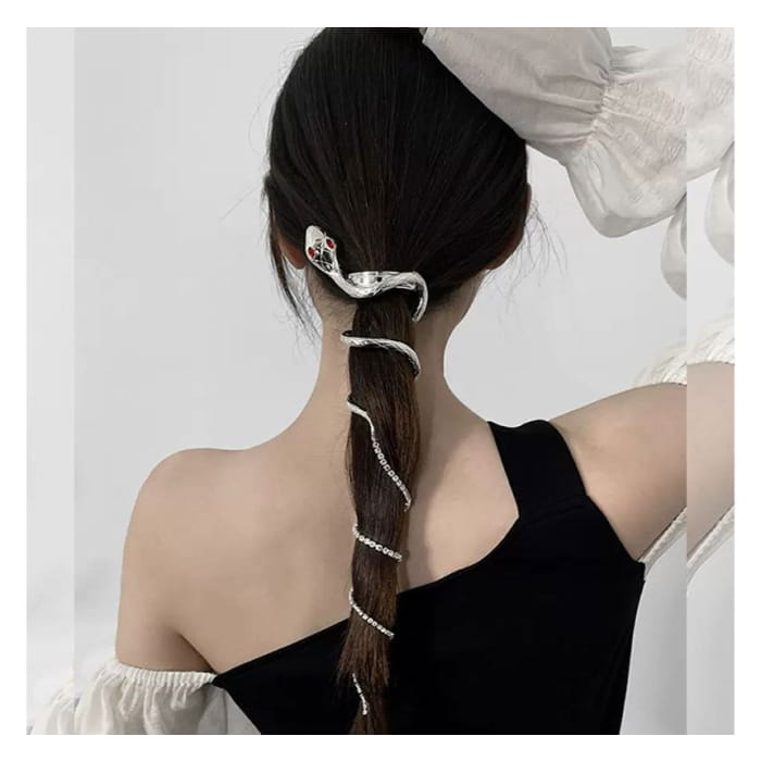 Snake Fringed Alloy Hair Stick / Clip (various designs)