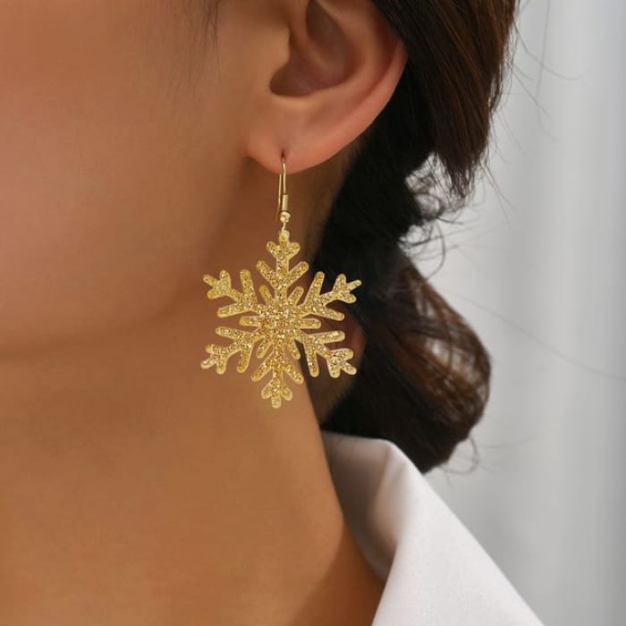 Snowflake Acrylic Drop Earring