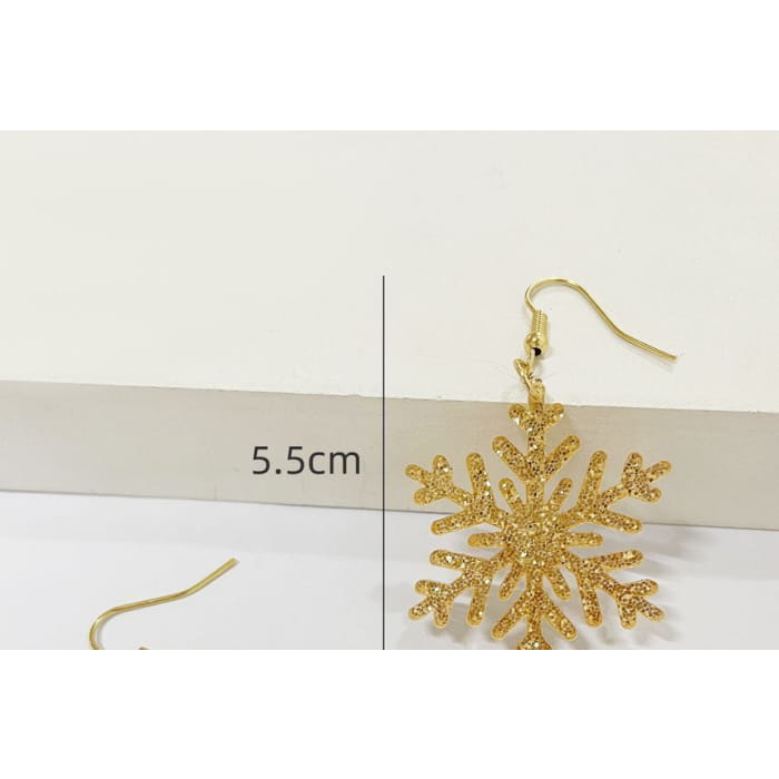 Snowflake Acrylic Drop Earring