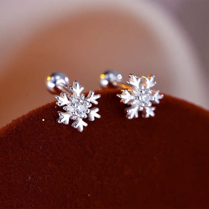 Snowflake Alloy Stud Earring