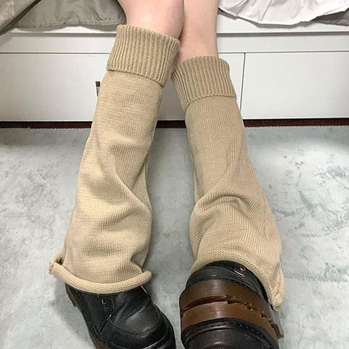 Soft Brown Leg Warmers - Socks