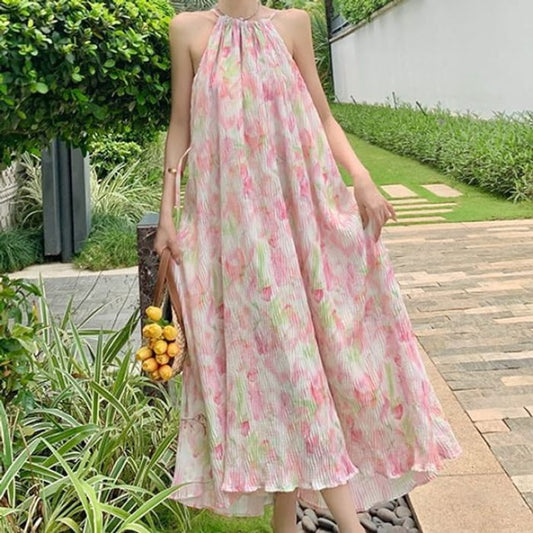 Spaghetti Strap Floral Maxi Sundress