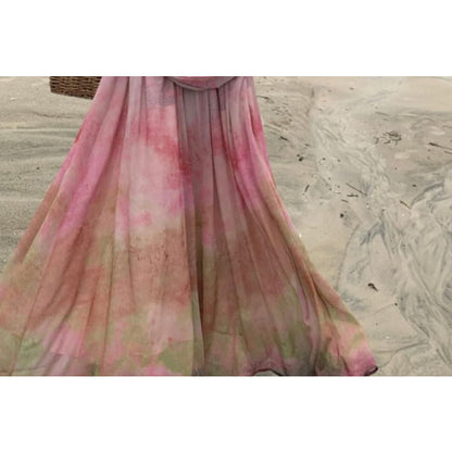 Spaghetti Strap Tie Dye Midi