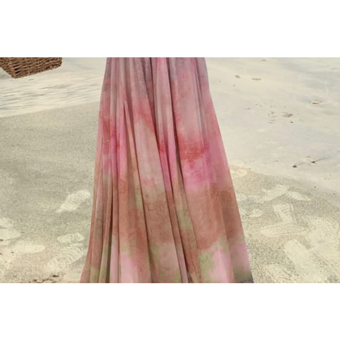 Spaghetti Strap Tie Dye Midi