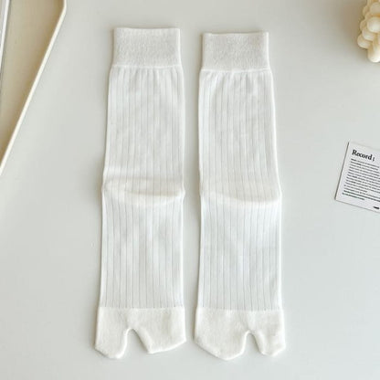 Split Toe Socks Set - Normal Edition - 2 Pairs - White