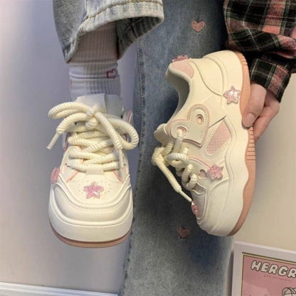 Star Accent Platform Sneakers