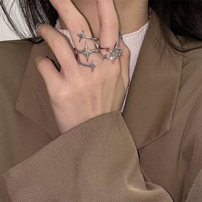 Star Aesthetic Spiral Ring - ring