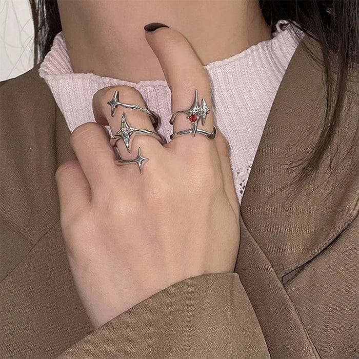 Star Aesthetic Spiral Ring - ring