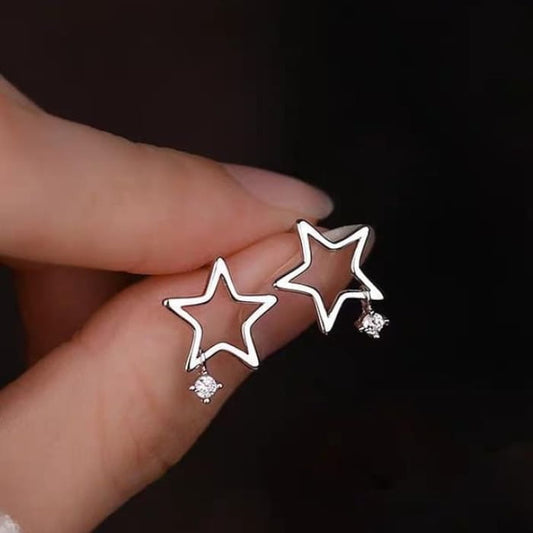 Star Alloy Drop Earring