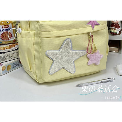 Star Applique Backpack / Charm / Set - backpack