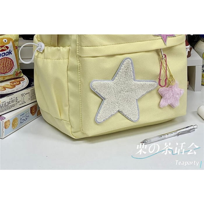 Star Applique Backpack / Charm / Set - backpack