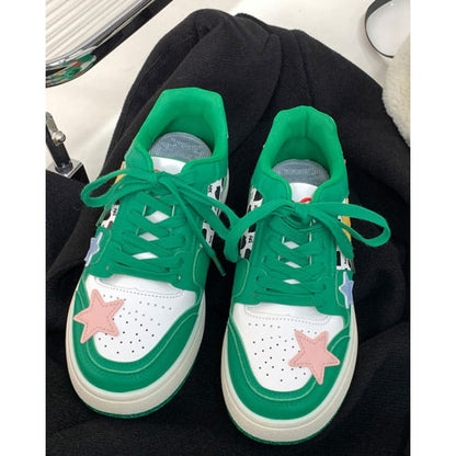 Star Dark Green Sneakers