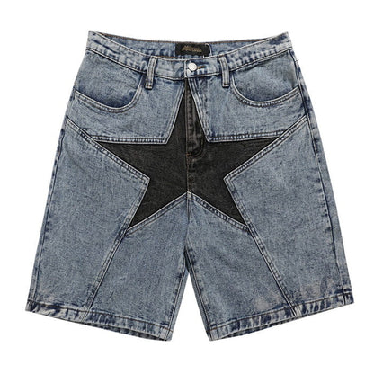 Star Denim Shorts