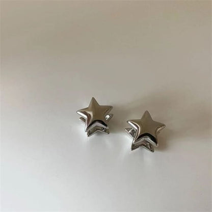 Star Earrings - Silver / One Size