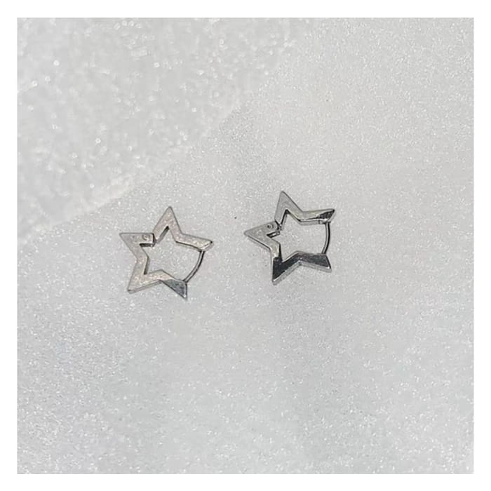 Star Hoop Earring