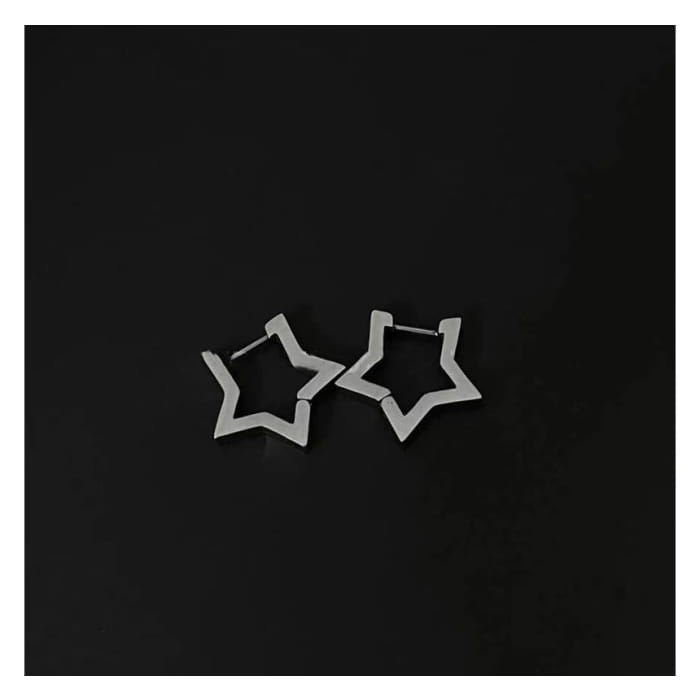 Star Hoop Earring