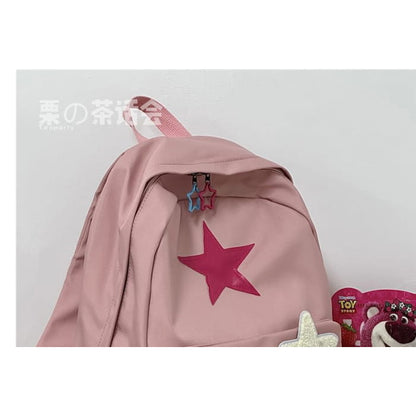 Star Pattern Backpack / Bag Charm / Set