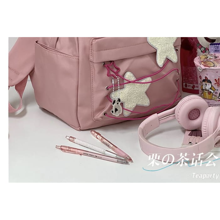 Star Pattern Backpack / Bag Charm / Set