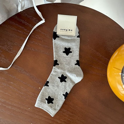 Star Print Socks