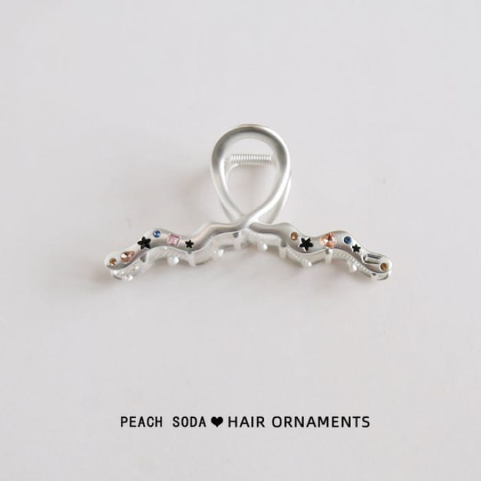 Star Rhinestone Wavy Alloy Hair Clamp (various designs)