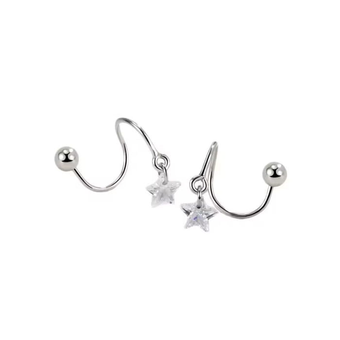 Star Spiral Drop Earring