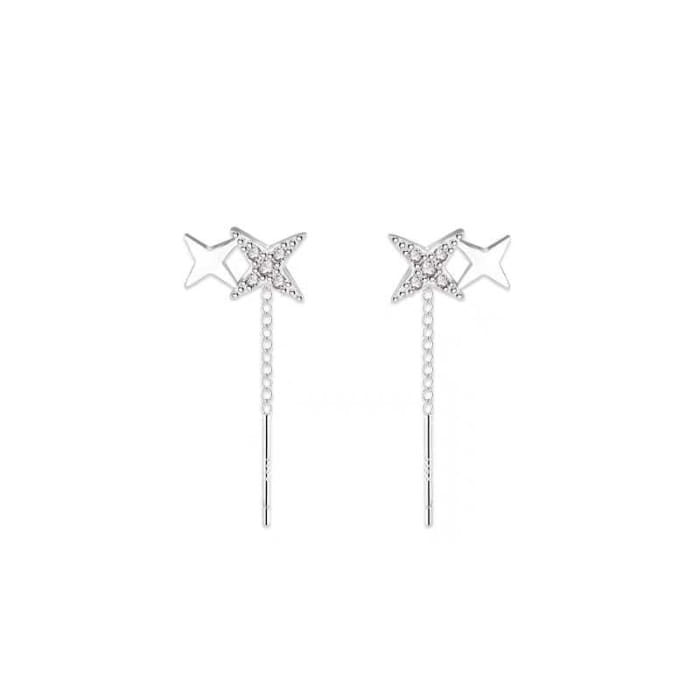 Star Threader Earring / Barbell