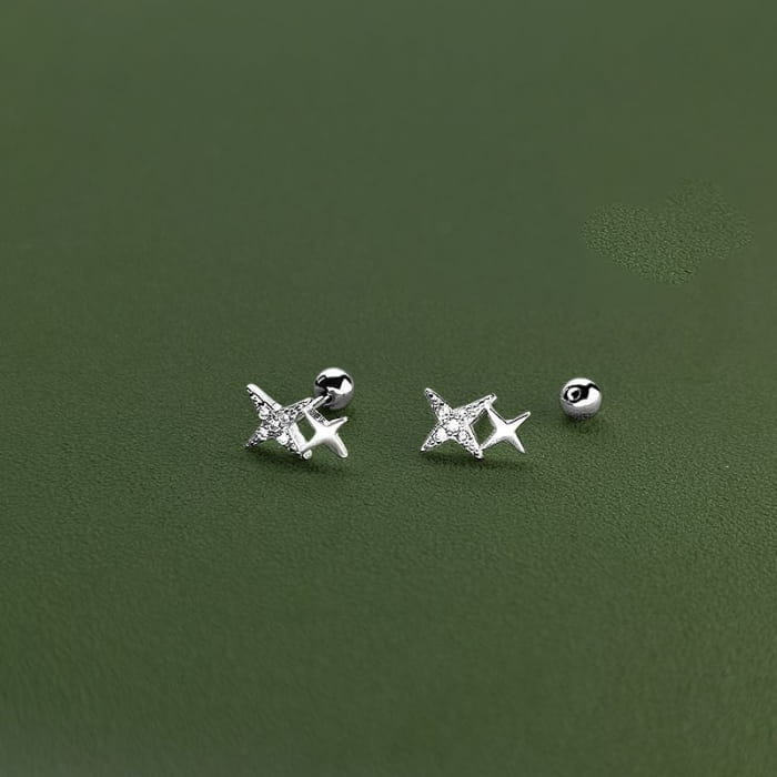 Star Threader Earring / Barbell