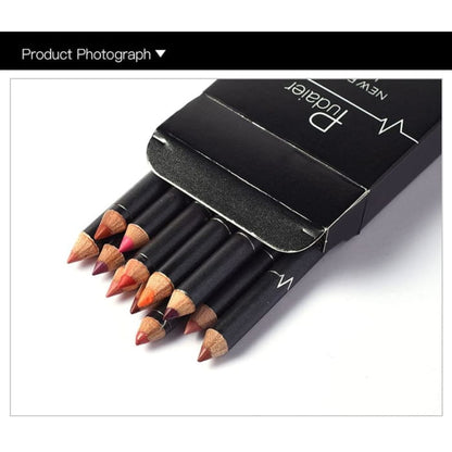 Stereoscopic Lip Liner Set (12 Colors)